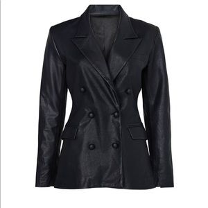 BLANKNYC Leather Carbon Blazer